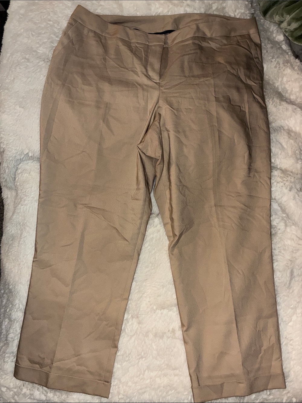 Lane Bryant Women's Khaki Cropped Chinos - Tan